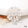 1 Piece 40*40mm 48*48mm 5*45mm Alloy Rhinestones Pearl Flower DIY Accessories