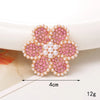 1 Piece 40*40mm 48*48mm 5*45mm Alloy Rhinestones Pearl Flower DIY Accessories