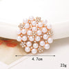 1 Piece 40*40mm 48*48mm 5*45mm Alloy Rhinestones Pearl Flower DIY Accessories