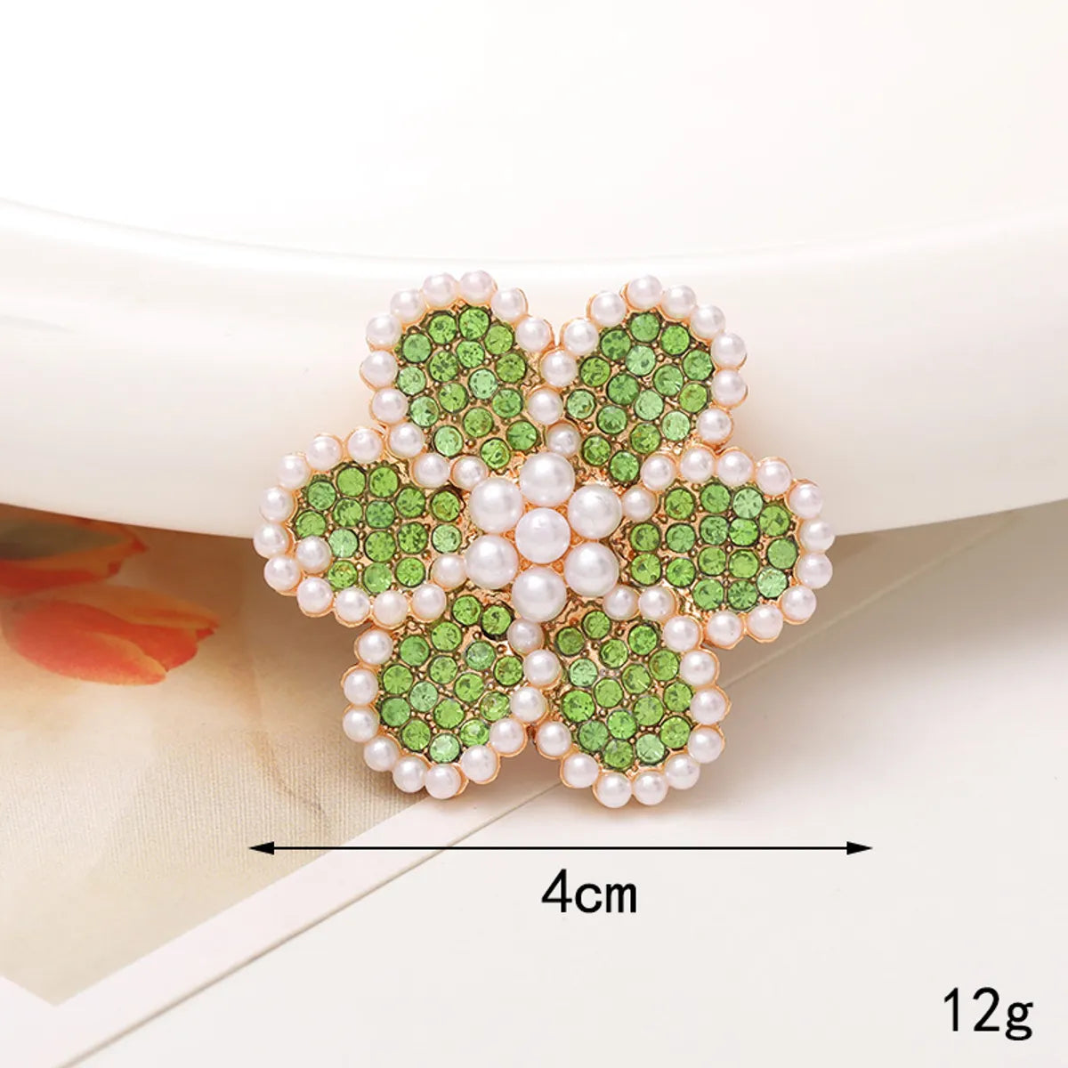 1 Piece 40*40mm 48*48mm 5*45mm Alloy Rhinestones Pearl Flower DIY Accessories