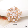 1 Piece 40*40mm 48*48mm 5*45mm Alloy Rhinestones Pearl Flower DIY Accessories