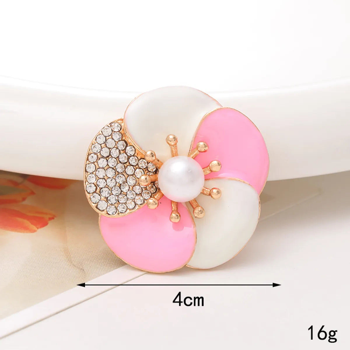 1 Piece 40*40mm 48*48mm 5*45mm Alloy Rhinestones Pearl Flower DIY Accessories