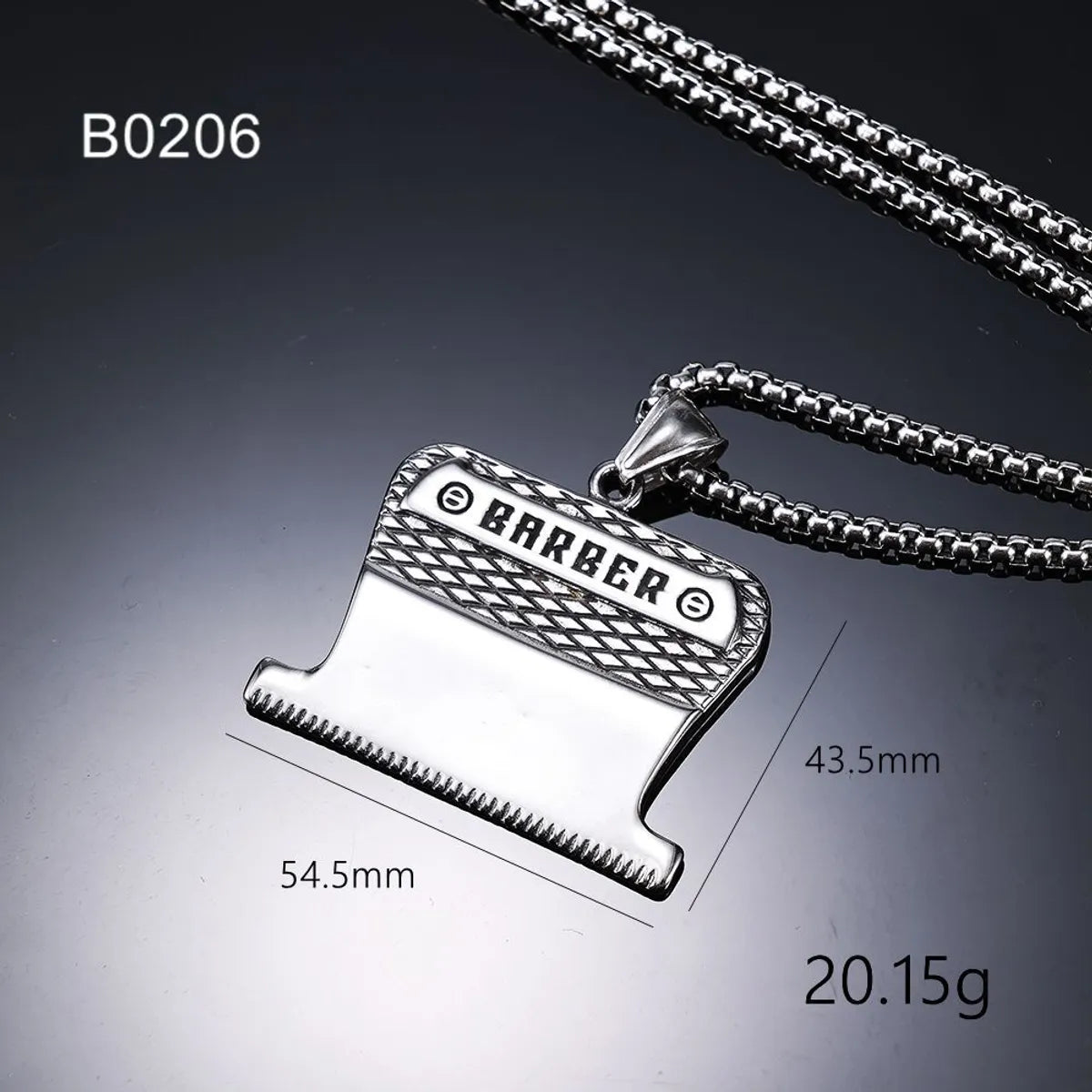 1 Piece 40mm * 30mm 316 Stainless Steel  Musical Instrument Polished Pendant Chain