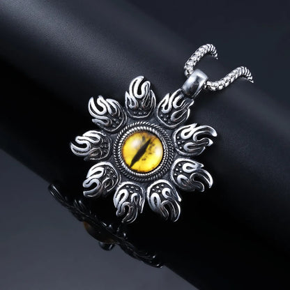 1 Piece 44*50mm 316 Stainless Steel  Eye Flower Polished Pendant Chain