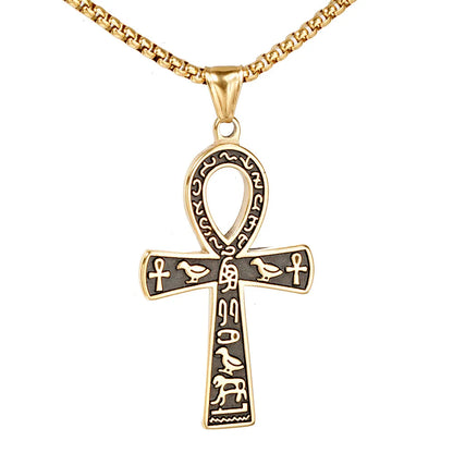 1 Piece 45*32mm Stainless Steel Cross Pendant