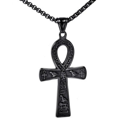 1 Piece 45*32mm Stainless Steel Cross Pendant