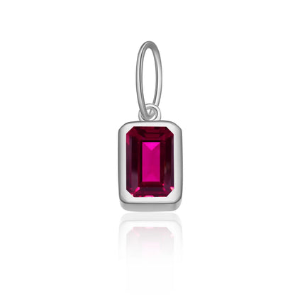 1 Piece 5*8mm Hole 5~5.9mm Sterling Silver Zircon 18K Gold Plated Rectangle Polished Pendant Chain Jump Ring