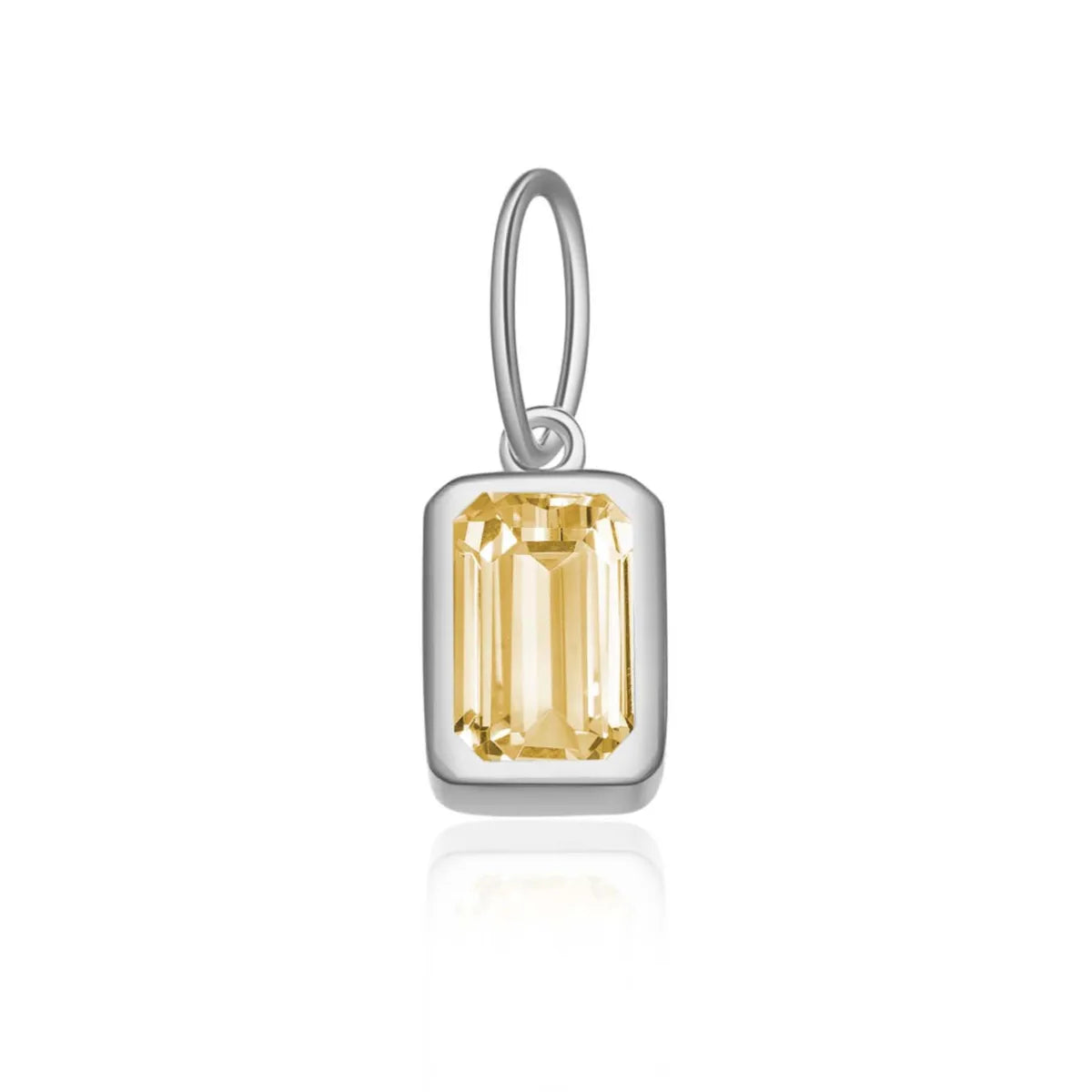 1 Piece 5*8mm Hole 5~5.9mm Sterling Silver Zircon 18K Gold Plated Rectangle Polished Pendant Chain Jump Ring