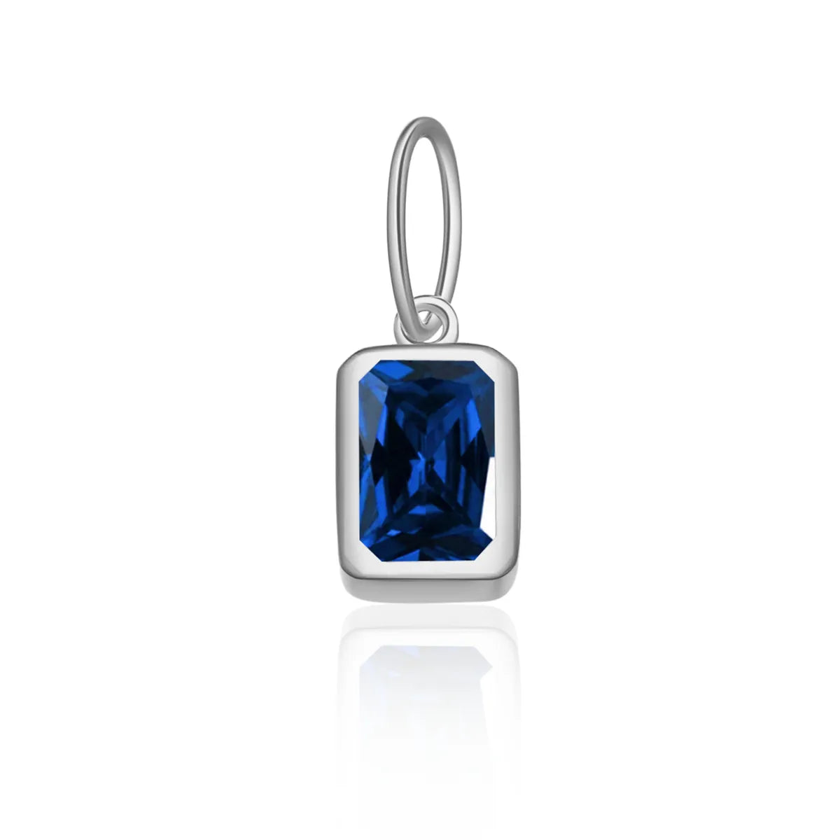 1 Piece 5*8mm Hole 5~5.9mm Sterling Silver Zircon 18K Gold Plated Rectangle Polished Pendant Chain Jump Ring