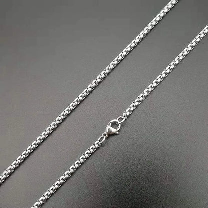 1 Piece 50*19mm 60cm 304 Stainless Steel Rhinestones Human Pendant Chain