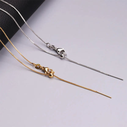 1 Piece 50cm Titanium Steel Copper 18K Gold Plated Jewelry Accessories