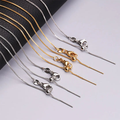 1 Piece 50cm Titanium Steel Copper 18K Gold Plated Jewelry Accessories