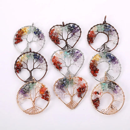 1 Piece 50mm Artificial Crystal Life Tree Pendant