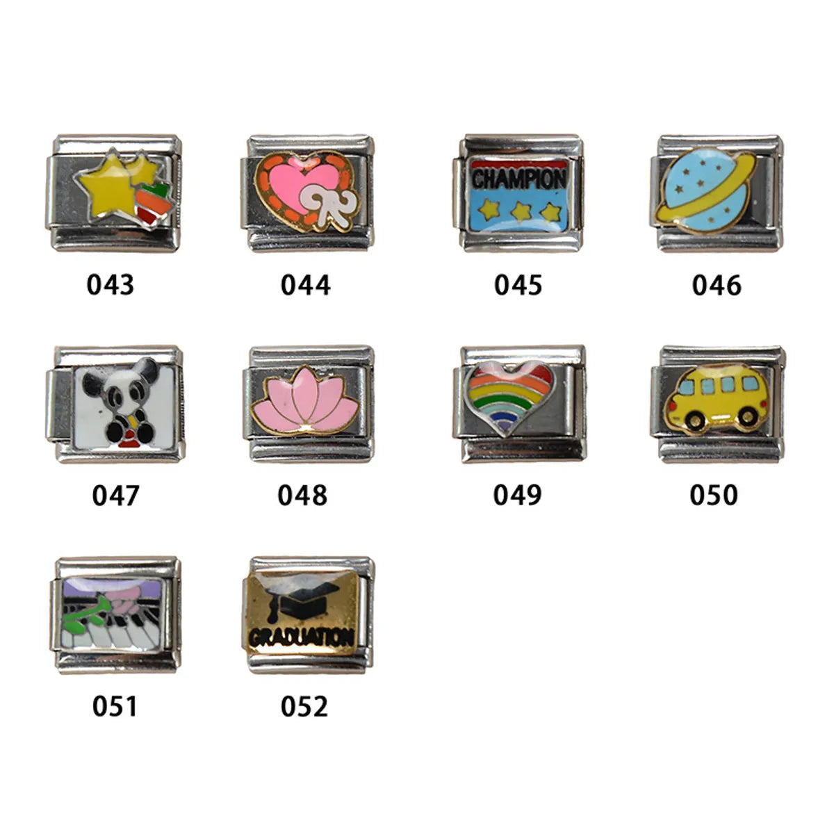 1 Piece 6*7mm Alloy Cartoon Italian Charms