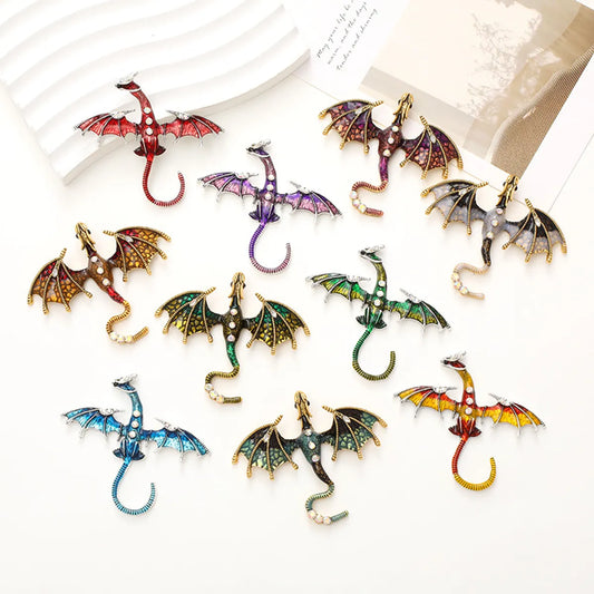 1 Piece 6.7*6.1cm 6.9*5.7cm Zinc Alloy Dragon DIY Ornament Accessories Clothing Accessories Materials