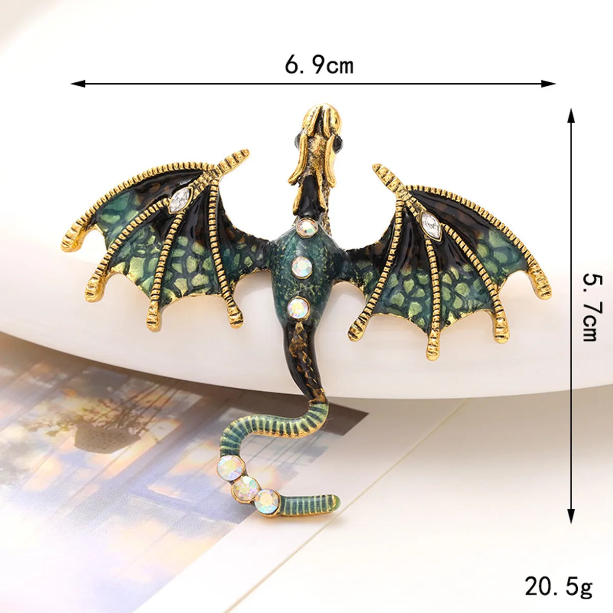 1 Piece 6.7*6.1cm 6.9*5.7cm Zinc Alloy Dragon DIY Ornament Accessories Clothing Accessories Materials