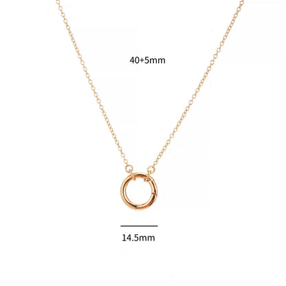 1 Piece 8*18mm Copper Zircon Gold Plated Oval Pendant Chain