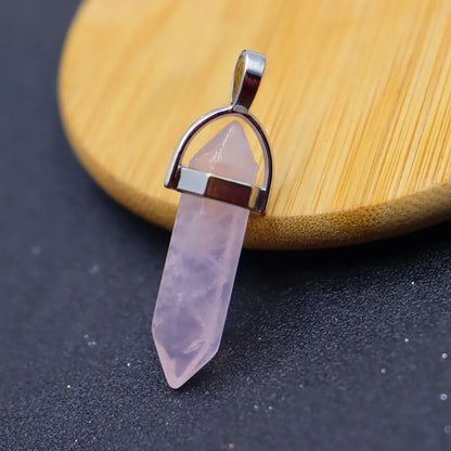 1 Piece 8*32mm Natural Stone Geometric Pendant