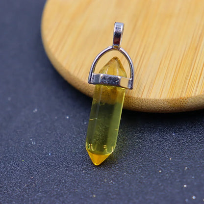 1 Piece 8*32mm Natural Stone Geometric Pendant