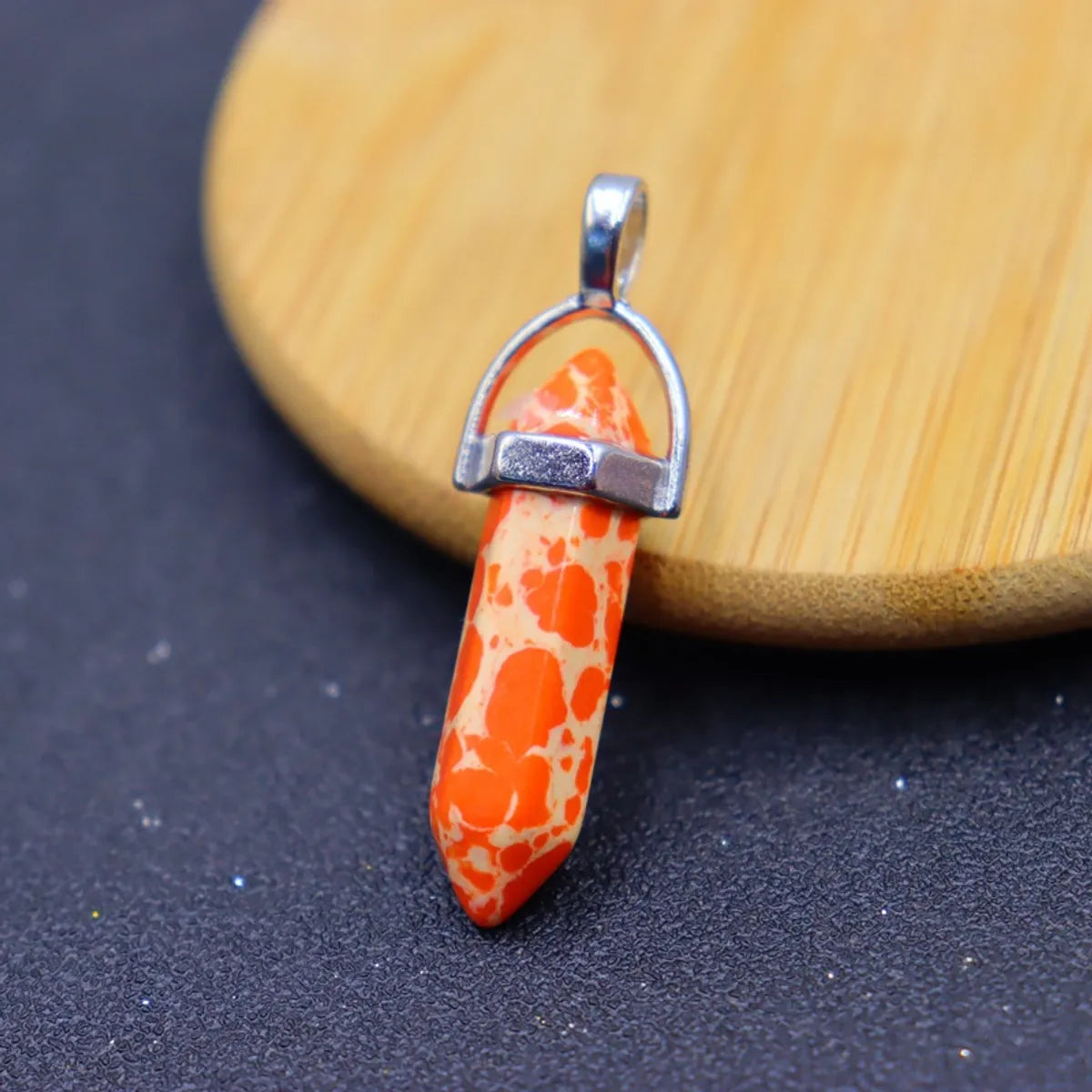 1 Piece 8*32mm Natural Stone Geometric Pendant