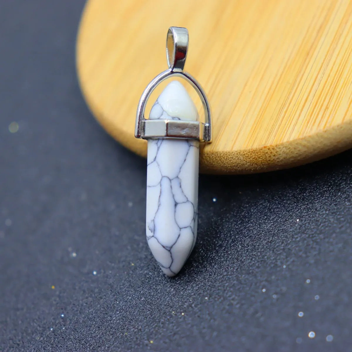 1 Piece 8*32mm Natural Stone Geometric Pendant