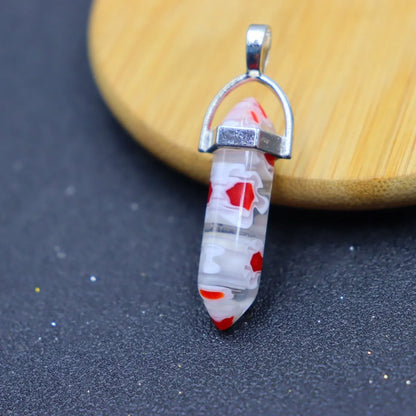 1 Piece 8*32mm Natural Stone Geometric Pendant