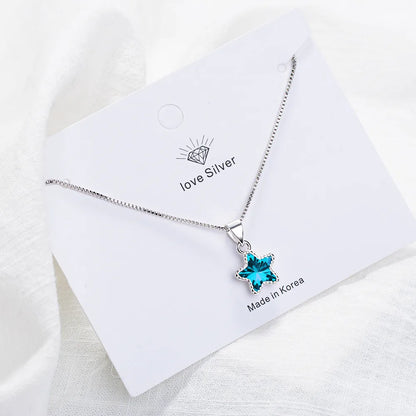 1 Piece 8 * 8mm Copper Artificial Crystal White Gold Plated Star Polished Pendant