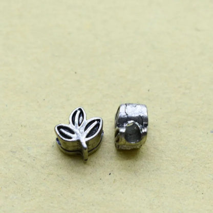 1 Piece 8.8*9mm Alloy Leaves Beads