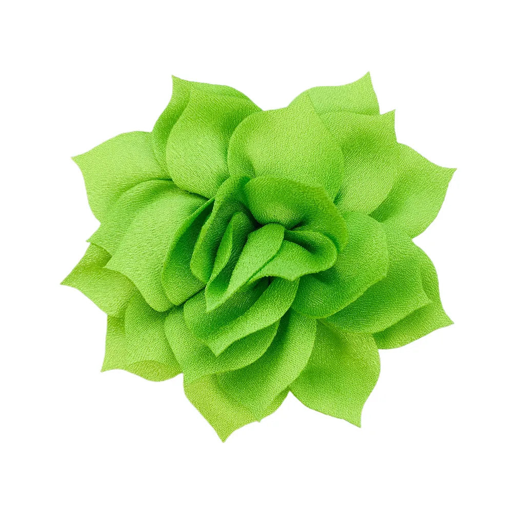 1 Piece 8cm Chiffon Solid Color Flower Flower Shape Bead Caps