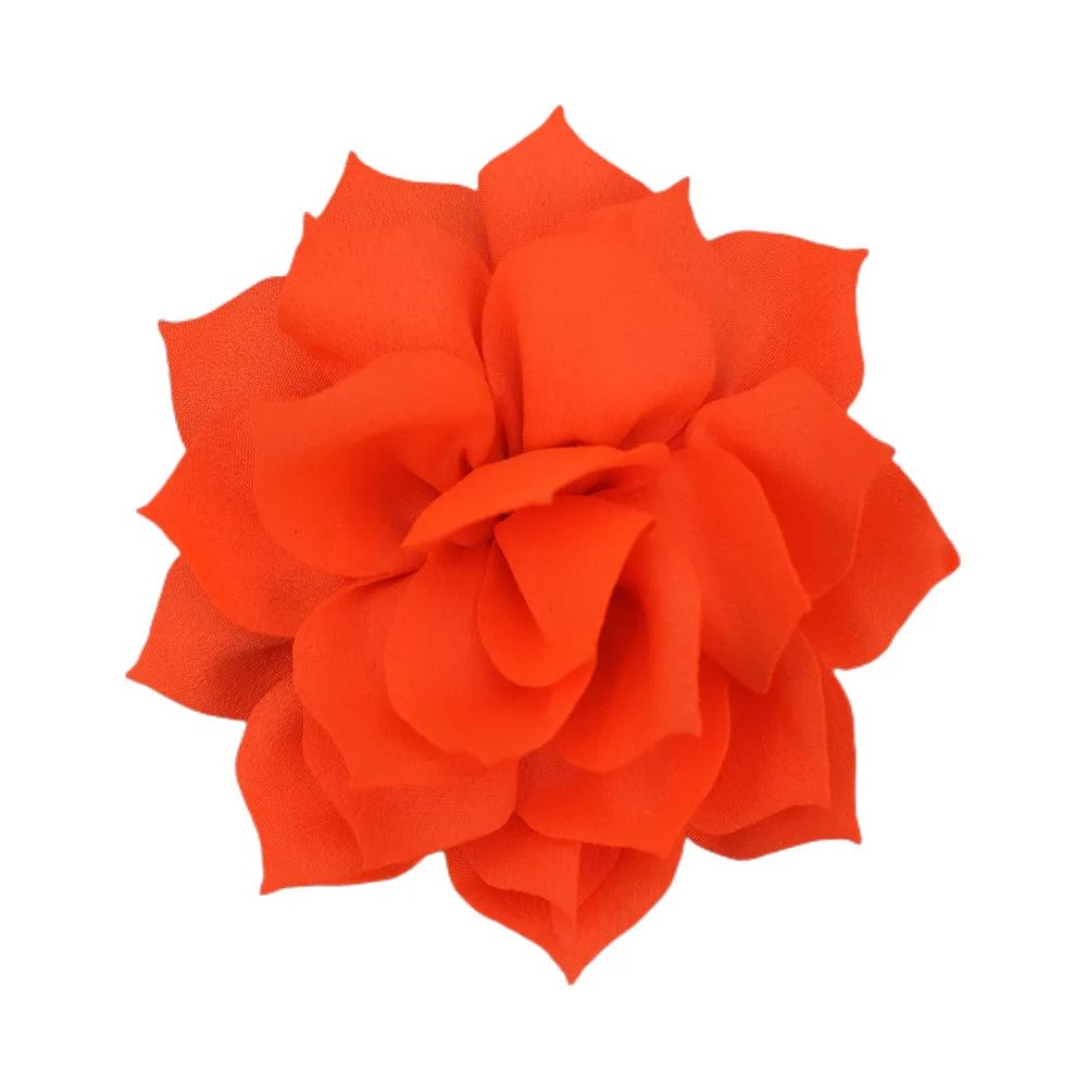 1 Piece 8cm Chiffon Solid Color Flower Flower Shape Bead Caps