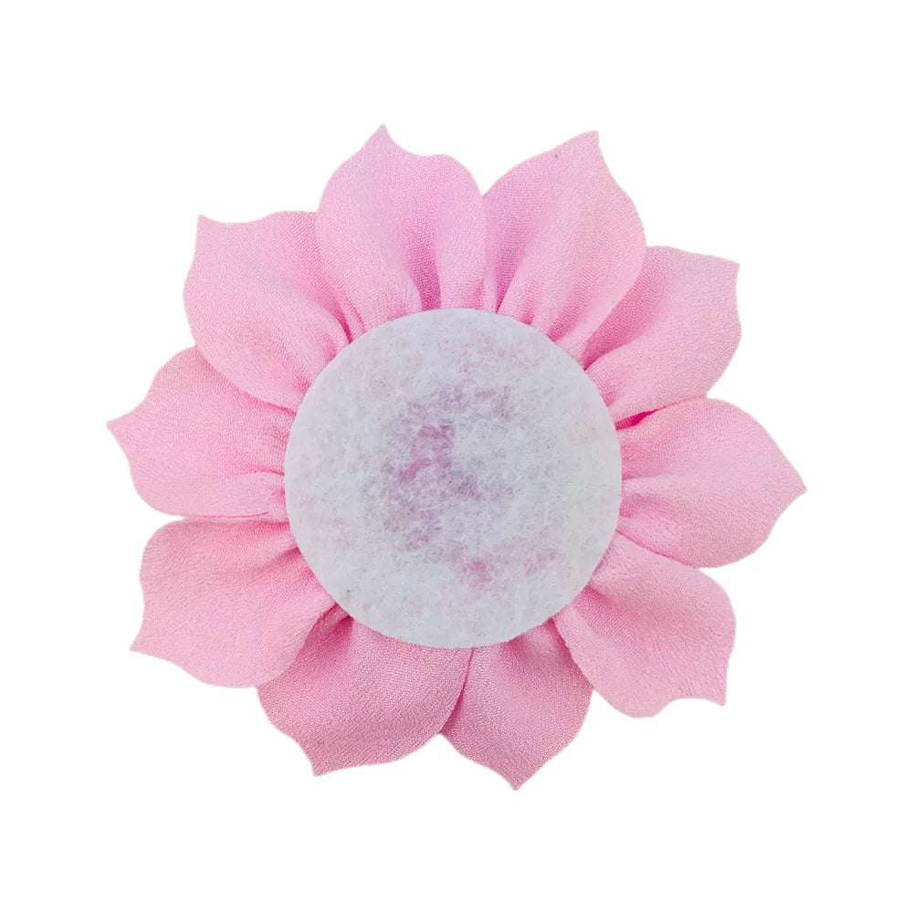 1 Piece 8cm Chiffon Solid Color Flower Flower Shape Bead Caps