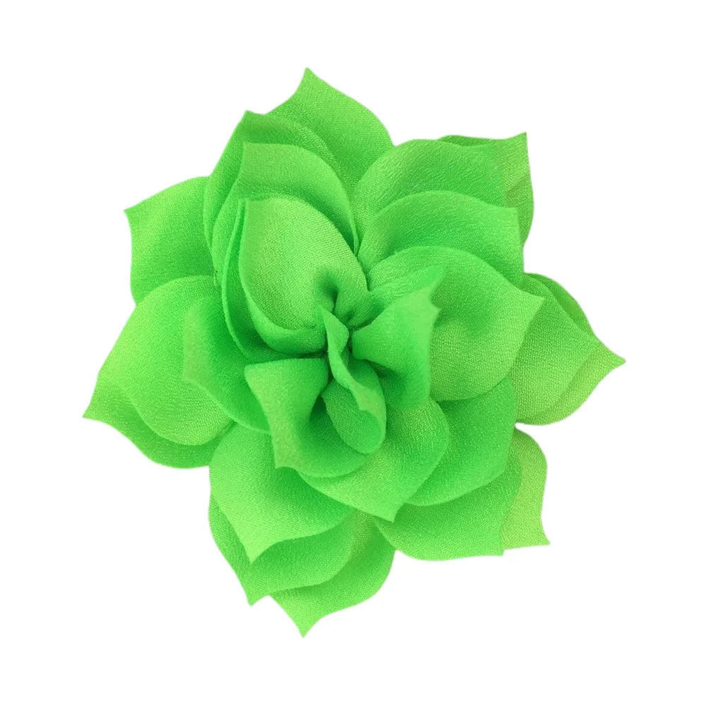 1 Piece 8cm Chiffon Solid Color Flower Flower Shape Bead Caps