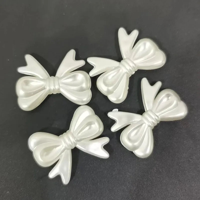 1 Piece ABS Imitation Pearl Butterfly Bow Knot Beads