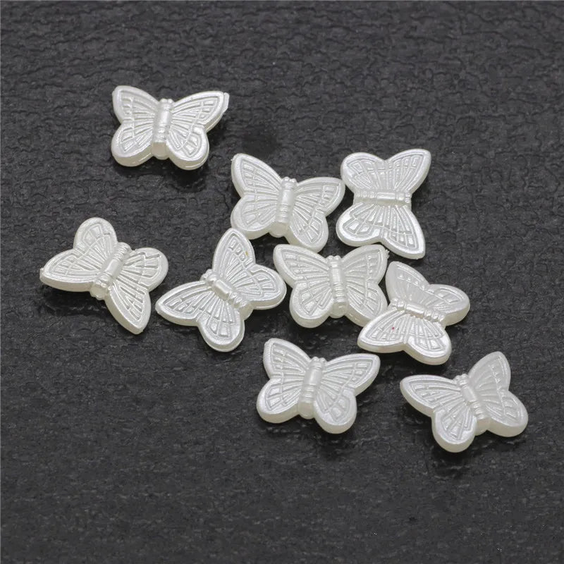 1 Piece ABS Imitation Pearl Butterfly Bow Knot Beads