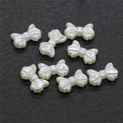 1 Piece ABS Imitation Pearl Butterfly Bow Knot Beads