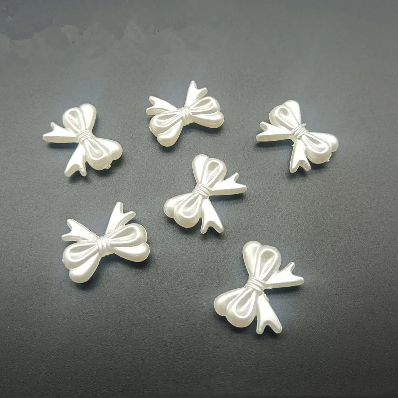 1 Piece ABS Imitation Pearl Butterfly Bow Knot Beads