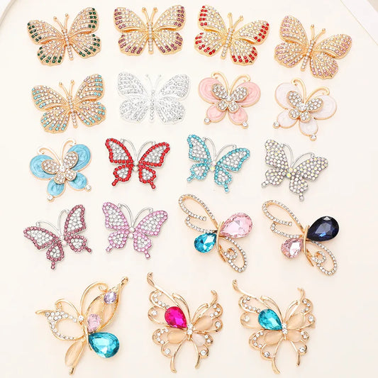 1 Piece Alloy Butterfly Beads