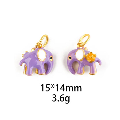 1 Piece Alloy Elephant Pendant