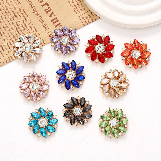 1 Piece Alloy Flower Beads