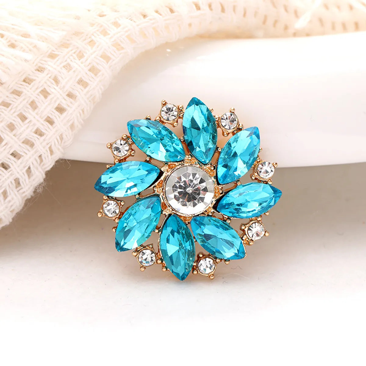 1 Piece Alloy Flower Beads