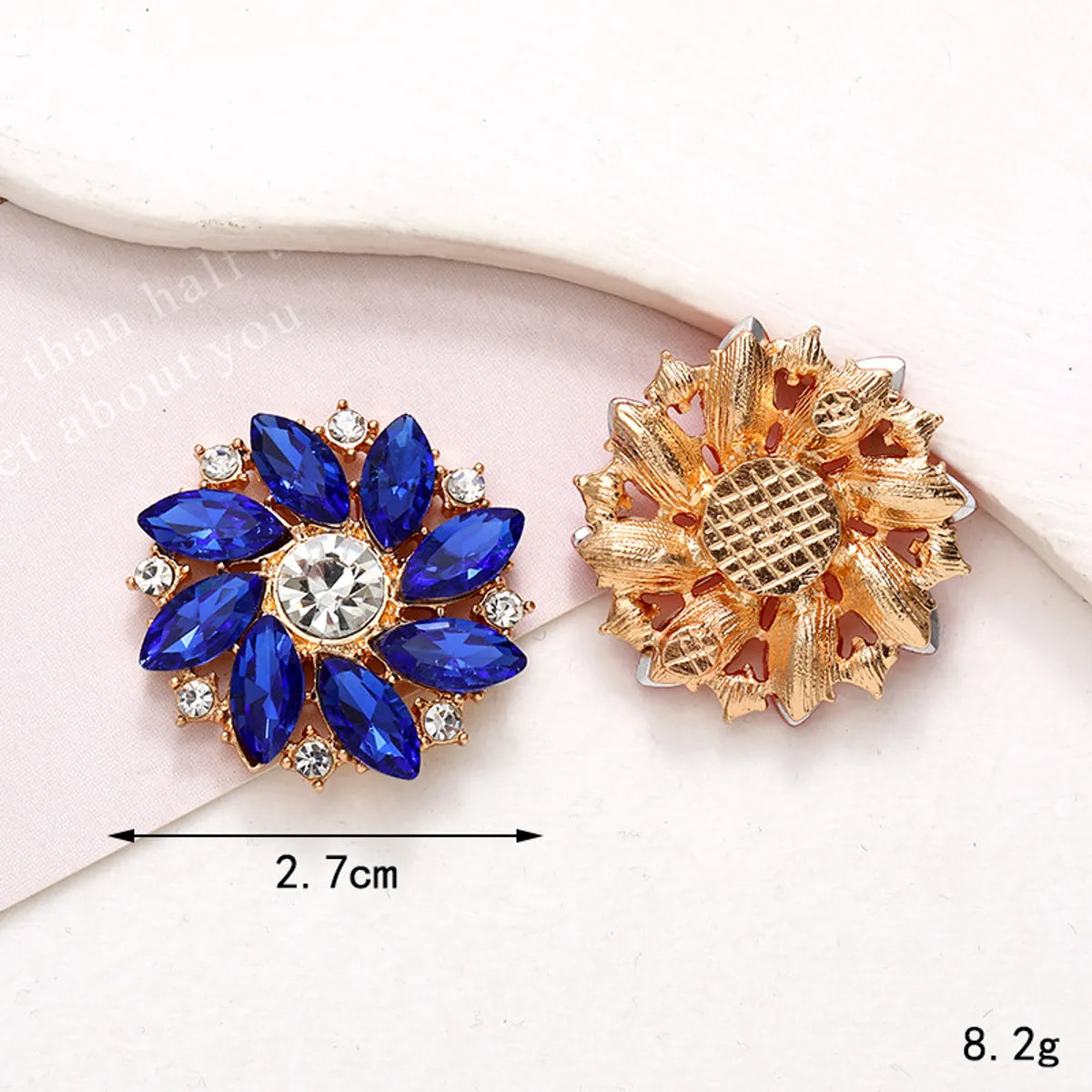 1 Piece Alloy Flower Beads