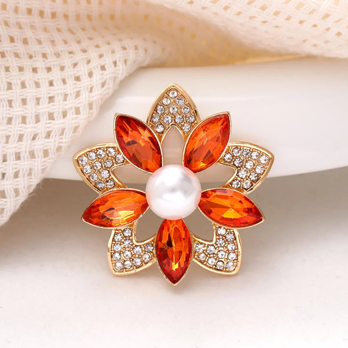 1 Piece Alloy Flower Beads