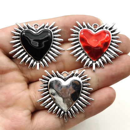 1 Piece Alloy Heart Shape Pendant