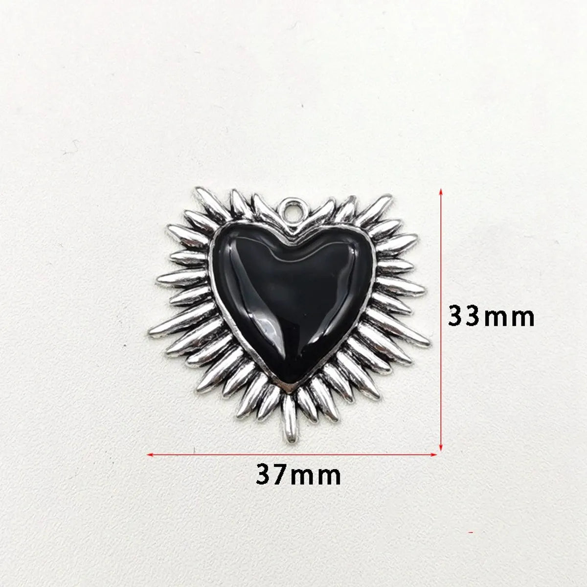 1 Piece Alloy Heart Shape Pendant