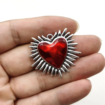 1 Piece Alloy Heart Shape Pendant