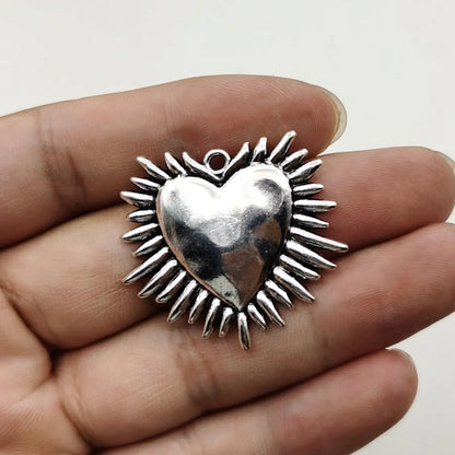 1 Piece Alloy Heart Shape Pendant