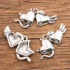 1 Piece Alloy Heart Shape Skull Pendant