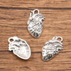 1 Piece Alloy Heart Shape Skull Pendant