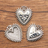 1 Piece Alloy Heart Shape Skull Pendant