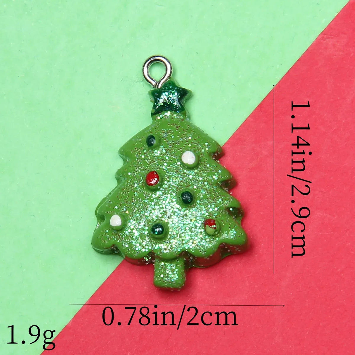 1 Piece Alloy Resin Christmas Hat Santa Claus Pendant